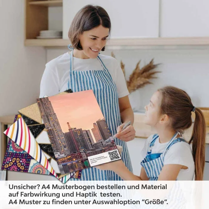 Küchenrückwand Folie zwei Brücken, eine Stadt A4 Muster