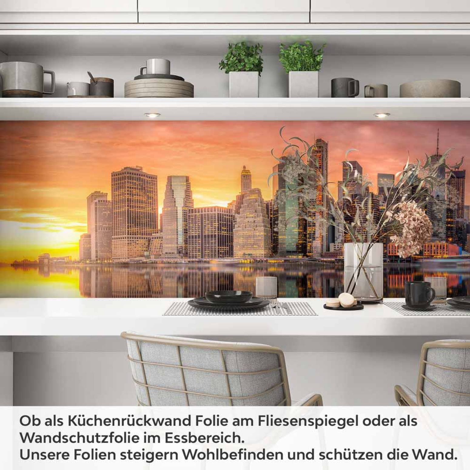 Küchenrückwand Folie zwei Brücken, eine Stadt Artikelbild 1