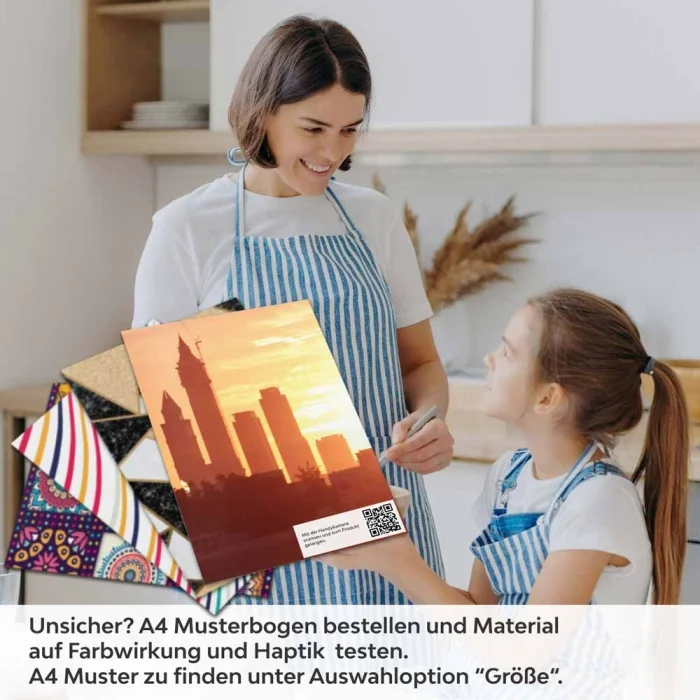Küchenrückwand Folie Dubai - Elegante Silhouetten für Ihre Küche A4 Muster