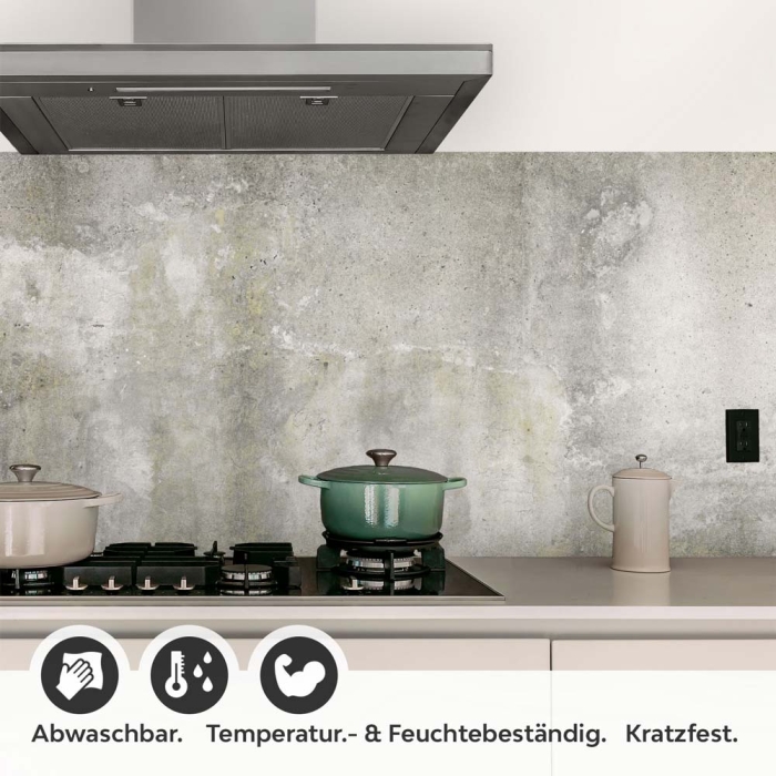 Küchenrückwand Folie Betonwand Industrial - Urbaner Look Detailbild 1