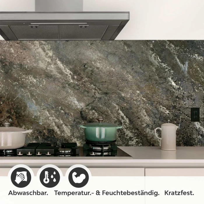 Küchenrückwand Folie Erdige Betonoptik - Natürlich und stilvoll Detailbild 1