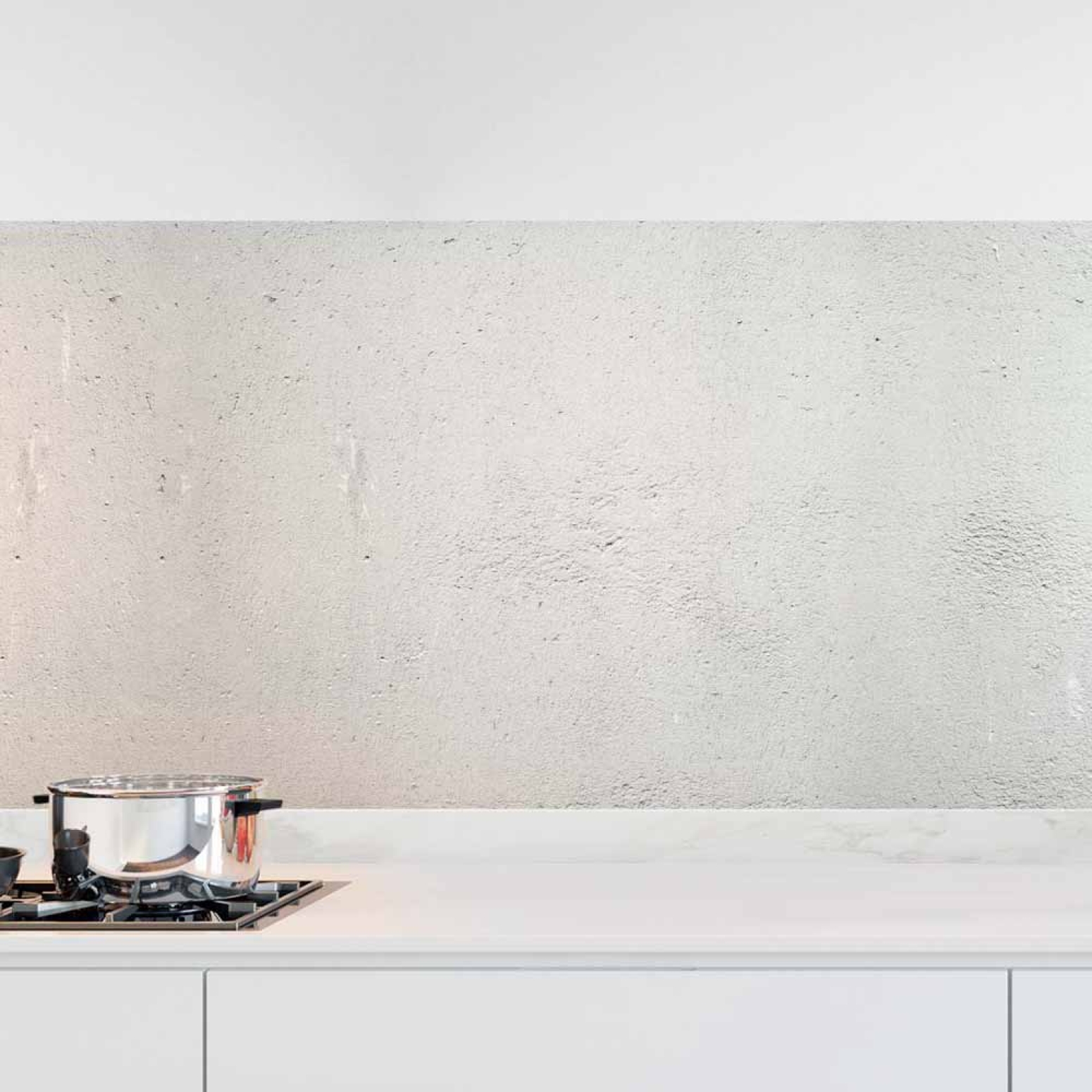 Küchenrückwand Folie Hellgrau Beton Struktur