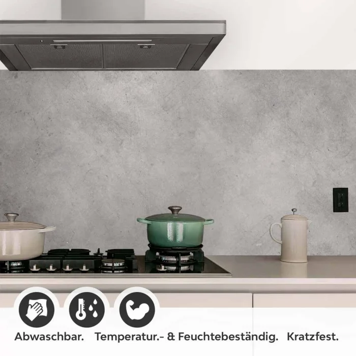 Küchenrückwand Folie Beton Optik - Betoncharme für Ihre Traumküche Detailbild 1