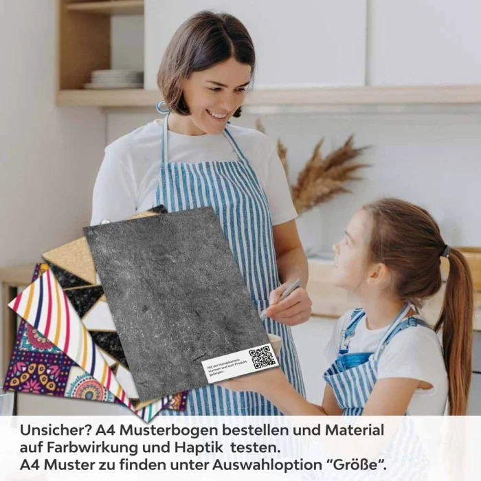 Küchenrückwand Folie Tiefgrauer Betonwand A4 Muster