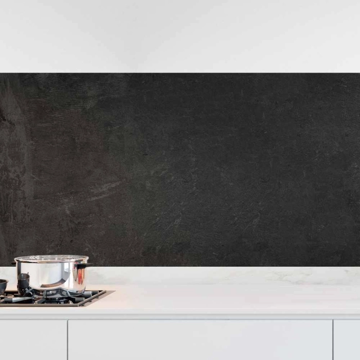 Küchenrückwand Folie Anthrazit Betonoptik - Luxus Küchendesigns