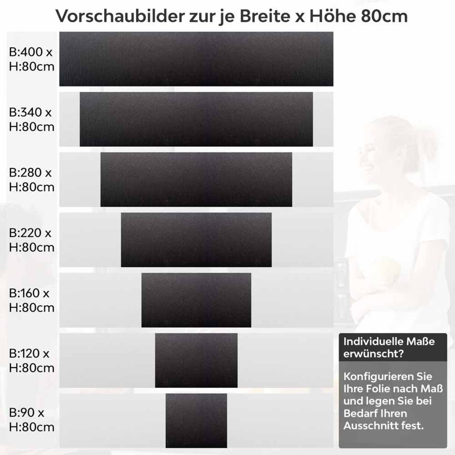 Küchenrückwand Folie Dunkle Betonästhetik für eine moderne Atmosphäre Höhe 80cm