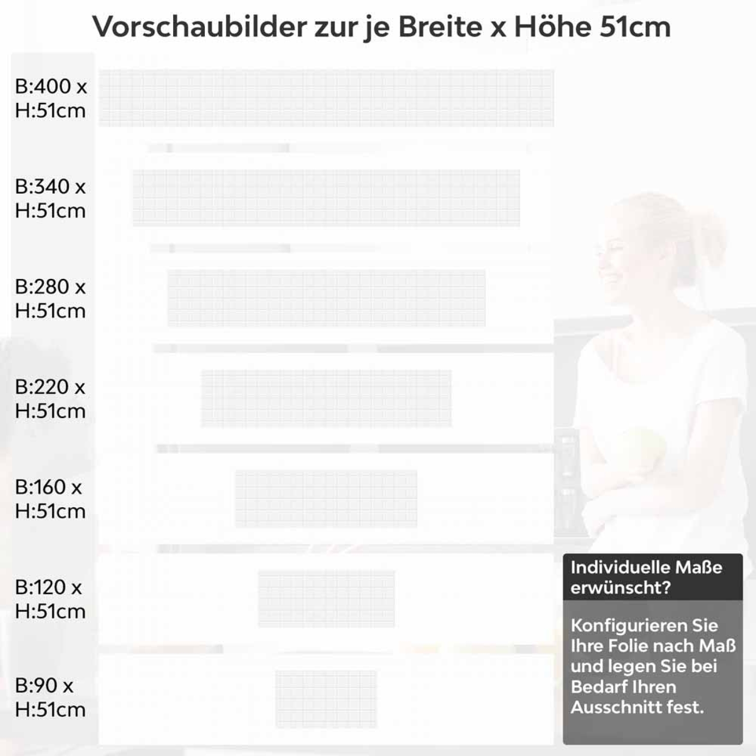 Küchenrückwand Folie Fliesenoptik - Perfekte Alternative zu echten Fliesen Höhe 51cm