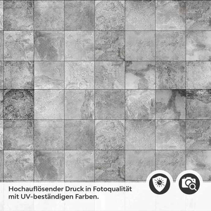 Küchenrückwand Folie Betonfliesen - Fliesenoptik für ein trendiges Ambiente Detailbild 2