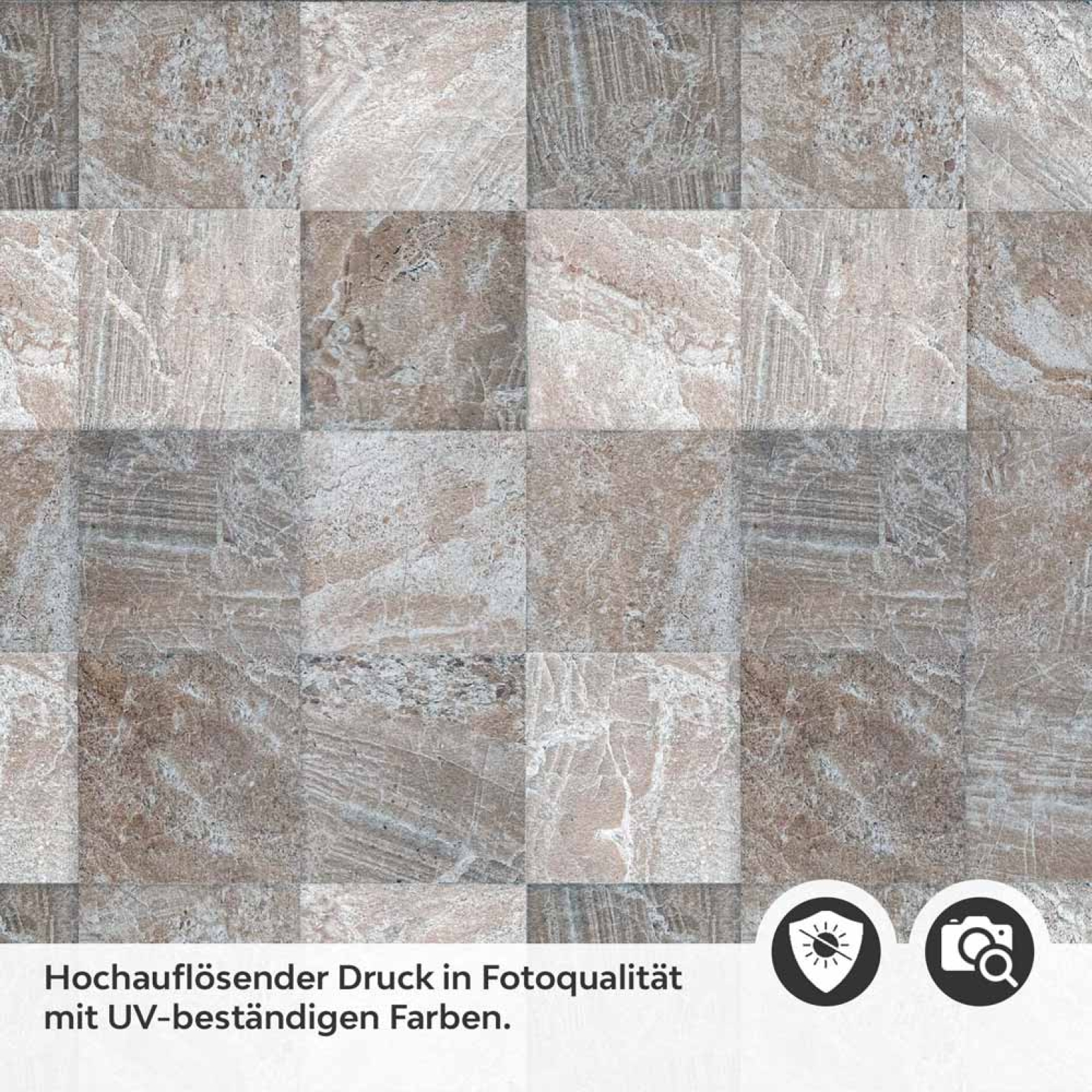 Küchenrückwand Folie rustikale Fliesen - Erdige Farben mit Steinstruktur Detailbild 2