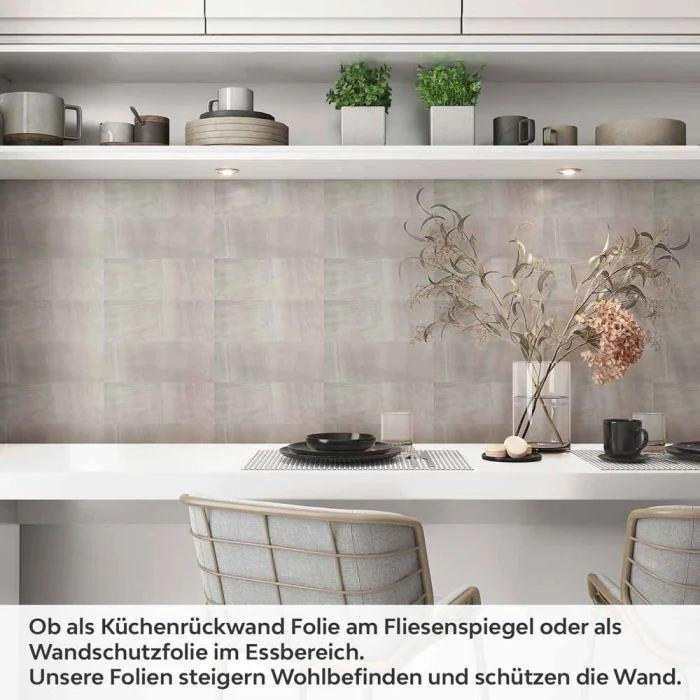 Küchenrückwand Folie Steinoptik Fliesen - Stilvolle Wanddeko Artikelbild 1
