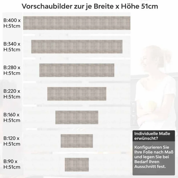 Küchenrückwand Folie Steinoptik Fliesen - Stilvolle Wanddeko Höhe 51cm