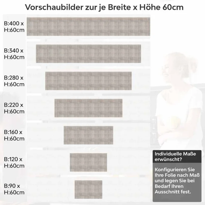 Küchenrückwand Folie Steinoptik Fliesen - Stilvolle Wanddeko Höhe 60cm