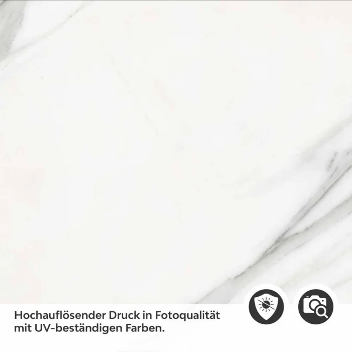 Küchenrückwand Folie Marmoroptik Weiß & Grau Detailbild 2