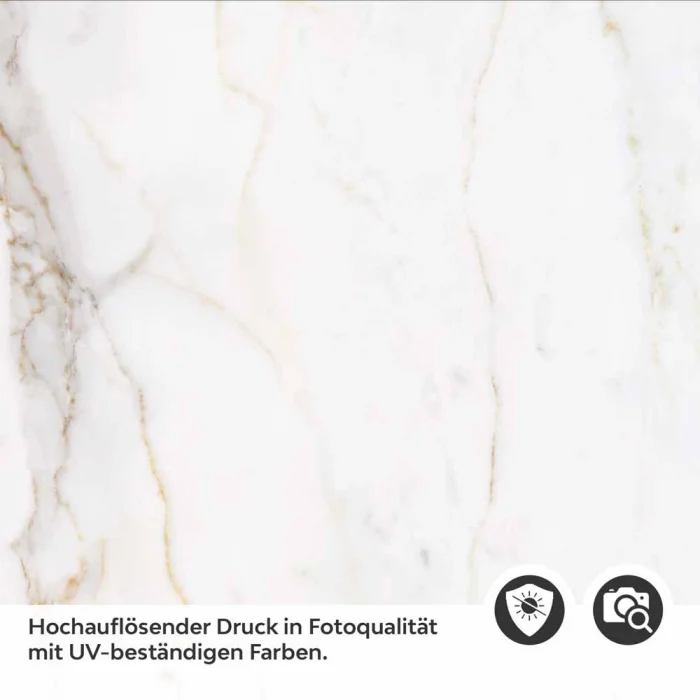 Küchenrückwand Folie Marmoroptik mit Goldakzenten Detailbild 2