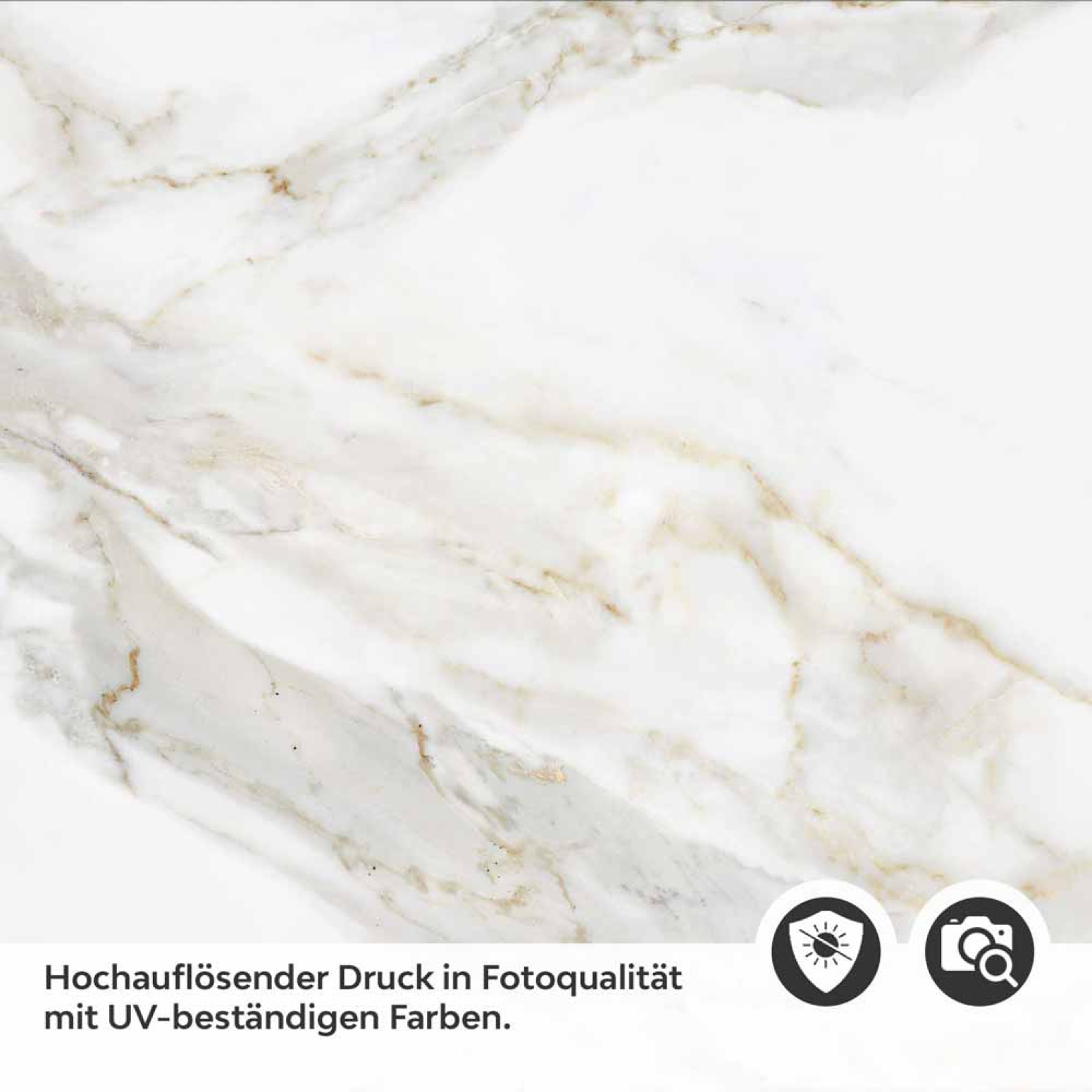 Küchenrückwand Folie Marmordesign mit grauen Adern Detailbild 2