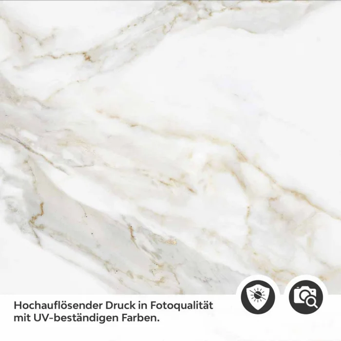 Küchenrückwand Folie Marmordesign mit grauen Adern Detailbild 2