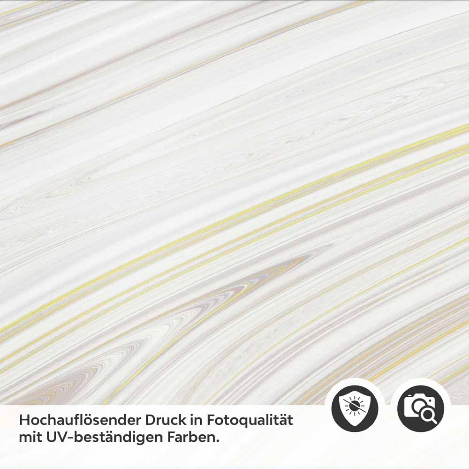 Küchenrückwand Folie Marmor-Look mit gelben Linien Detailbild 2