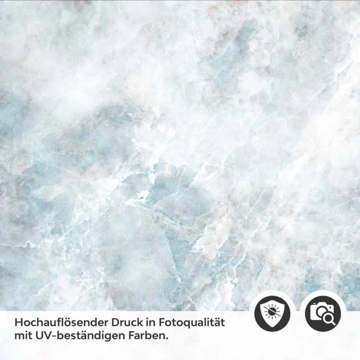 Küchenrückwand Folie abstrakte Marmorstruktur in Blautönen Detailbild 2