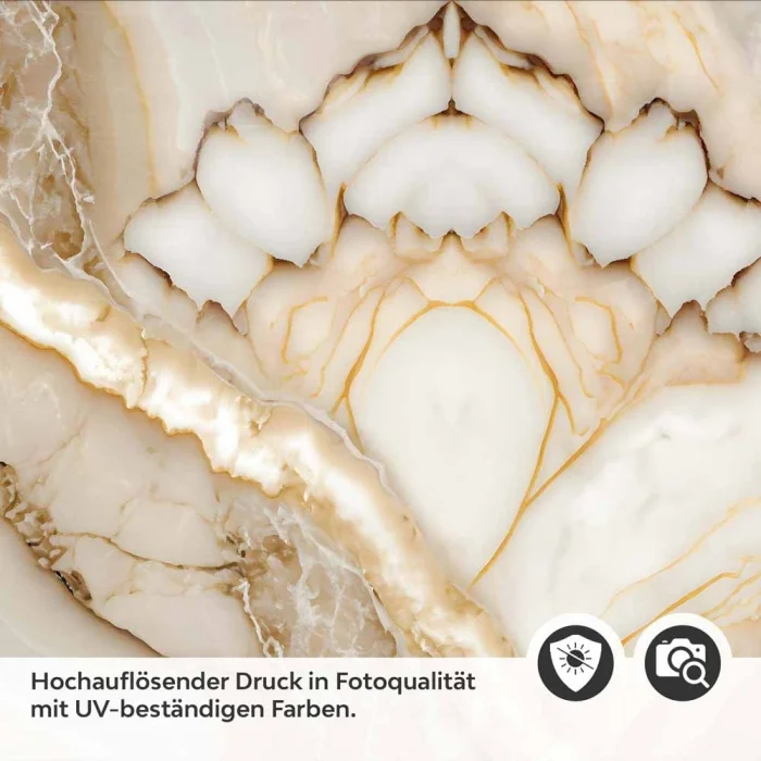 Küchenrückwand Folie Exklusiver Marmorlook - Luxuriöse Küchengestaltung Detailbild 2