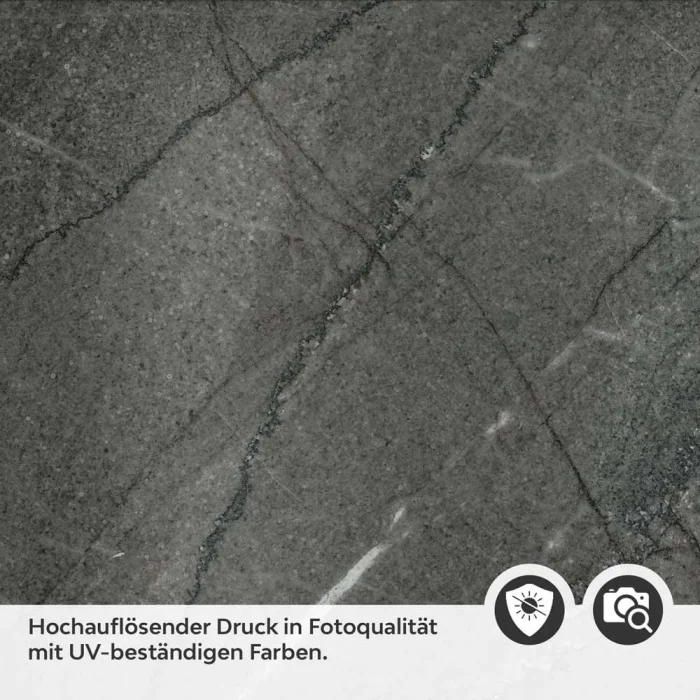 Küchenrückwand Folie edler Marmorlook in Dunkelgrau Detailbild 2