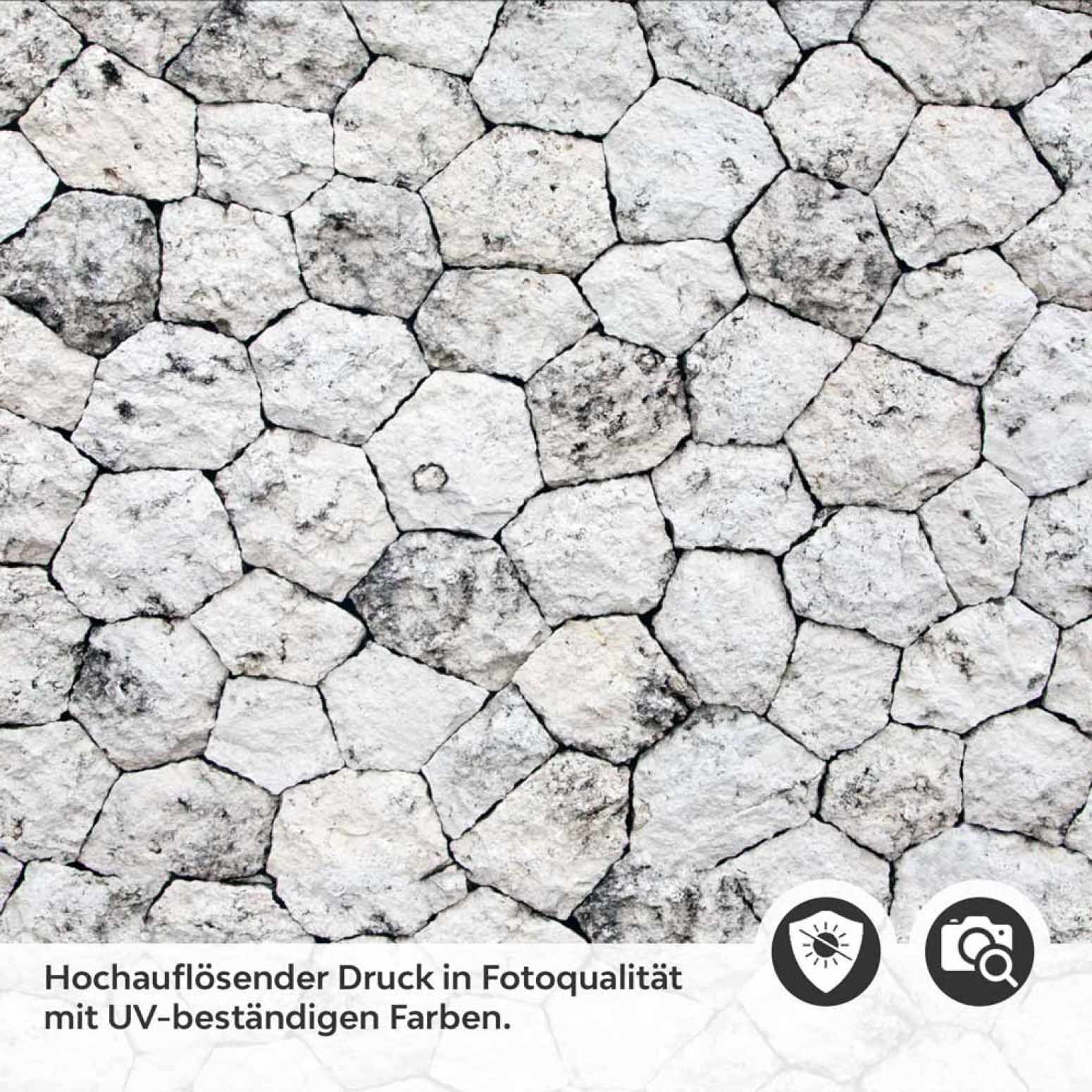 Küchenrückwand Folie Landhausstil Steinoptik Detailbild 2