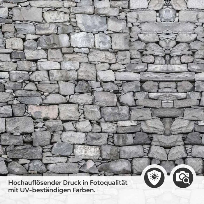 Küchenrückwand Folie traditionelle Steinmauer Detailbild 2