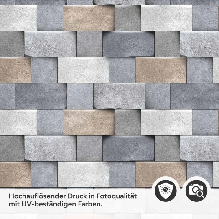 Küchenrückwand Folie strukturierte Steinoptik – Zeitloses Design Detailbild 2