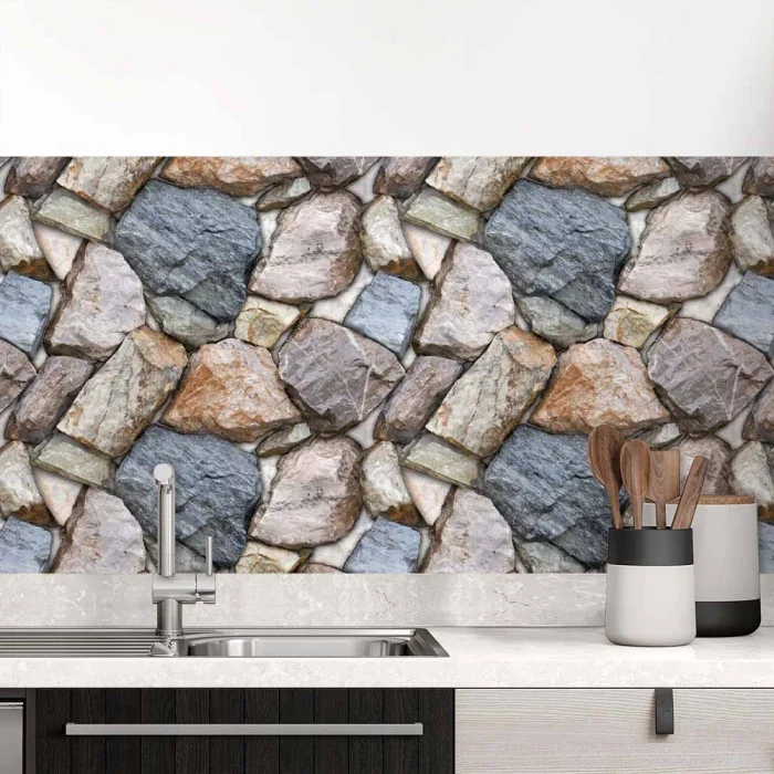 Küchenrückwand Folie Mediterranes Mauerwerk Hauptbild 1