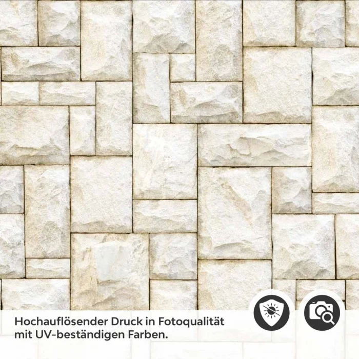 Küchenrückwand Folie Sandfarbene Steine Detailbild 2
