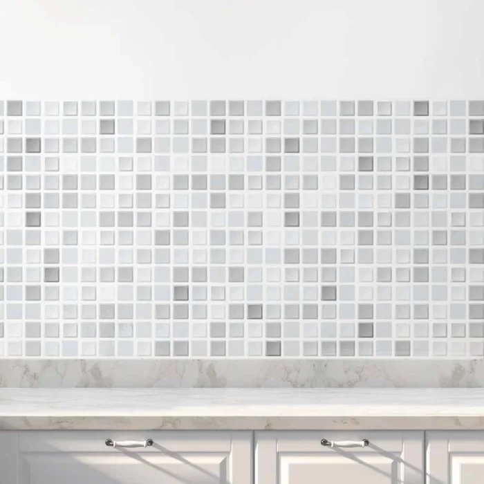 Küchenrückwand Folie Minimalistische Mosaikfliesen Hauptbild 1