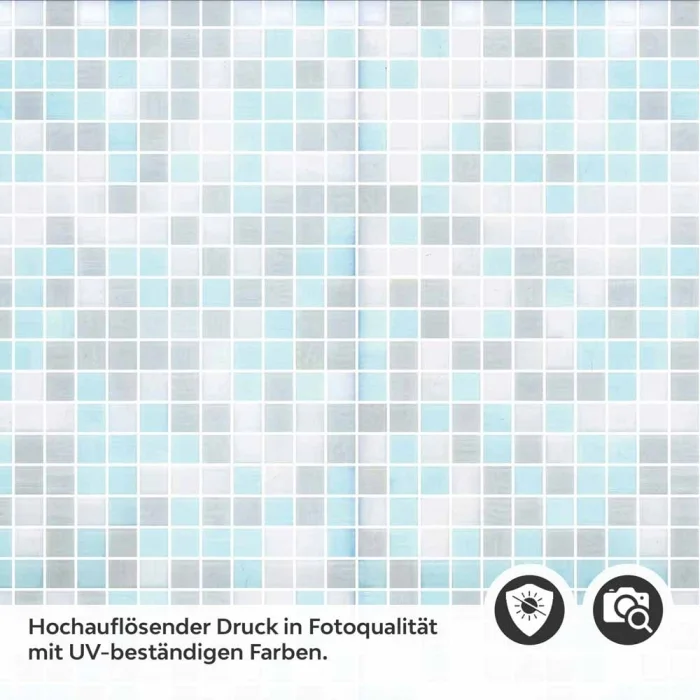 Küchenrückwand Folie Blautöne Mosaik - Maritimer Look Detailbild 2