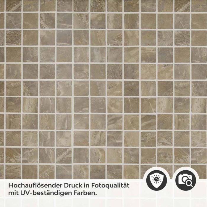 Küchenrückwand Folie Mosaikoptik Naturstein Detailbild 2