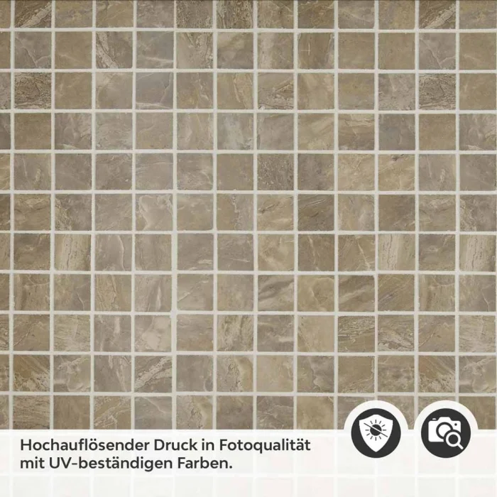 Küchenrückwand Folie Mosaikoptik Naturstein Detailbild 2