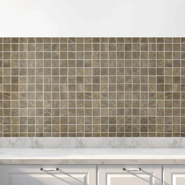 Küchenrückwand Folie Mosaikoptik Naturstein Hauptbild 1