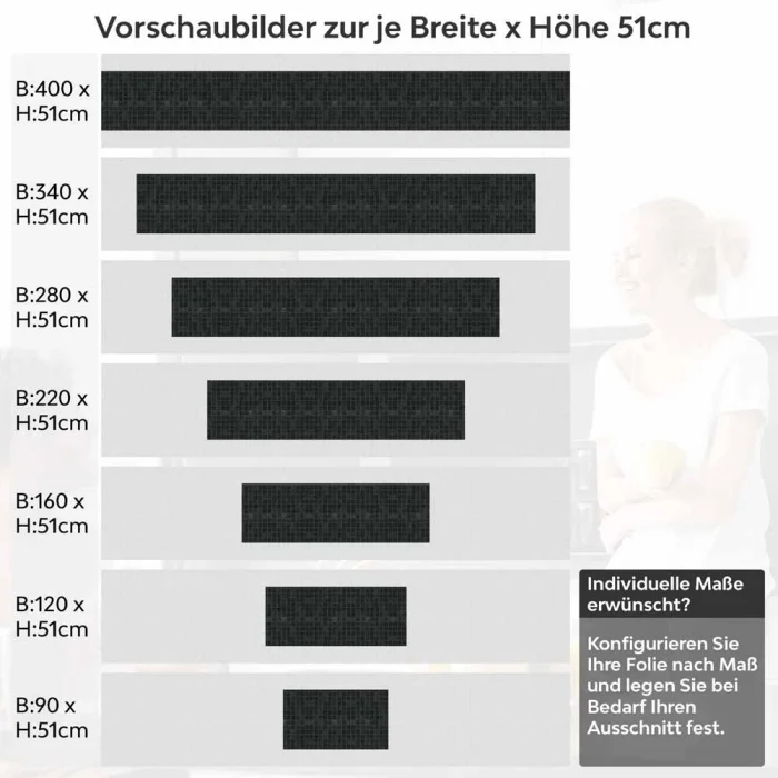 Küchenrückwand Folie Dunkles Fliesenmosaik Höhe 51cm