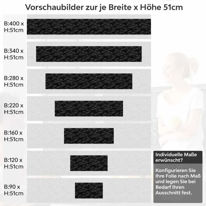 Küchenrückwand Folie Mosaik Schwarz - Dunkler Luxus Höhe 51cm