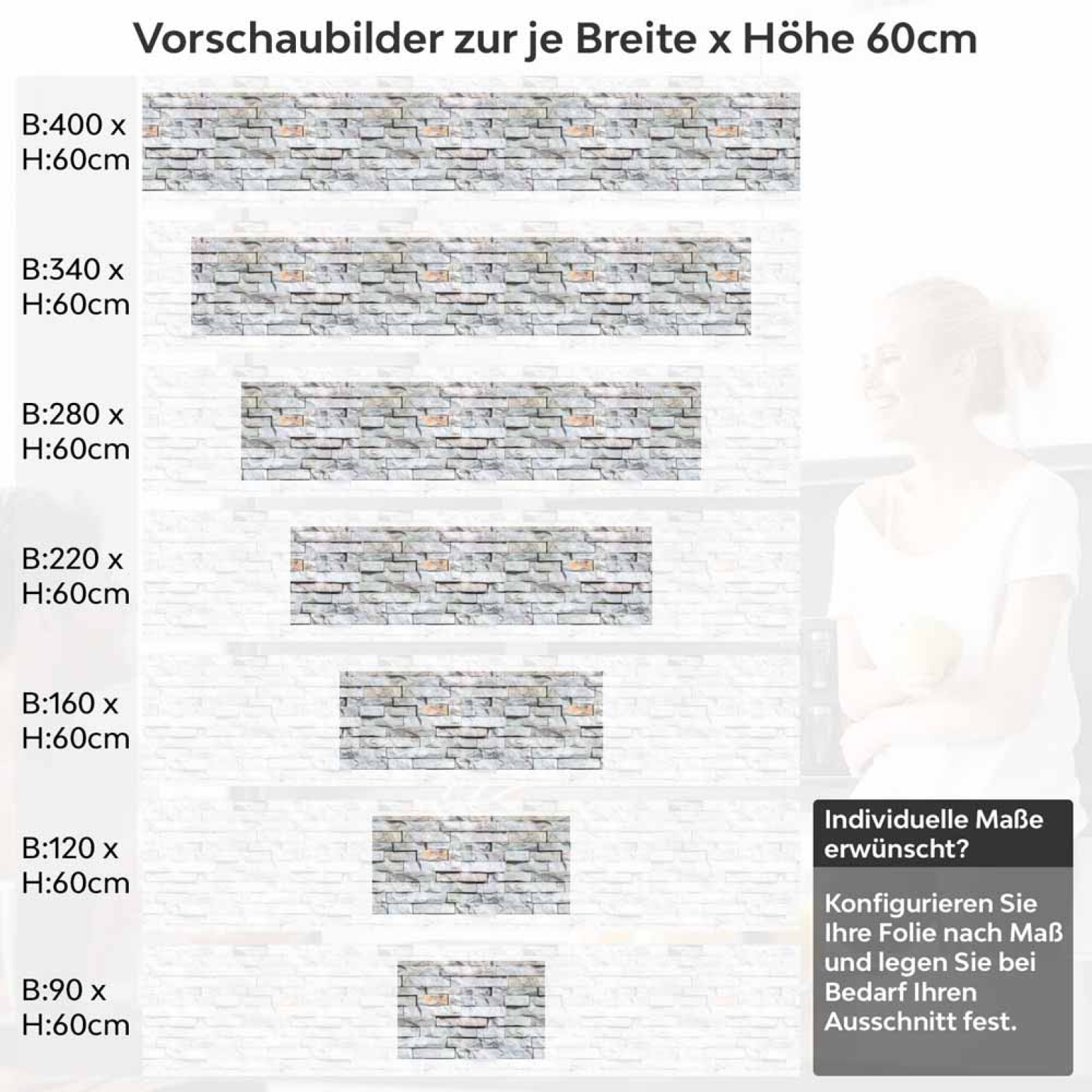 Küchenrückwand Folie Schieferstein Look - Mit lebhaften Akzenten Höhe 60cm