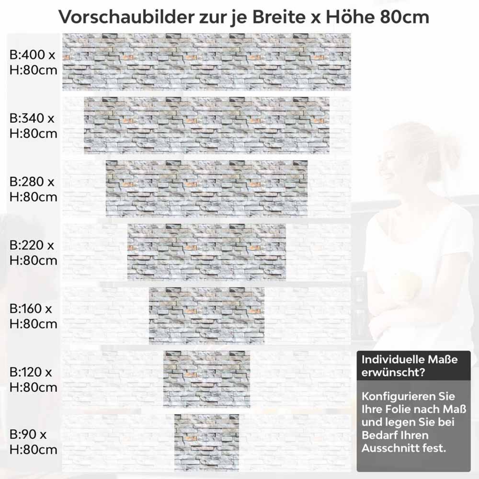 Küchenrückwand Folie Schieferstein Look - Mit lebhaften Akzenten Höhe 80cm