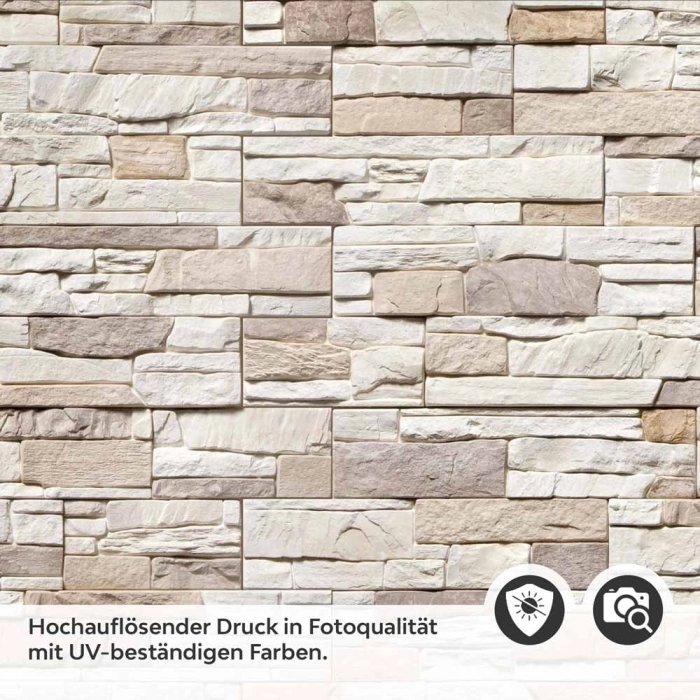 Küchenrückwand Folie Schieferstein Cremebeige Detailbild 2