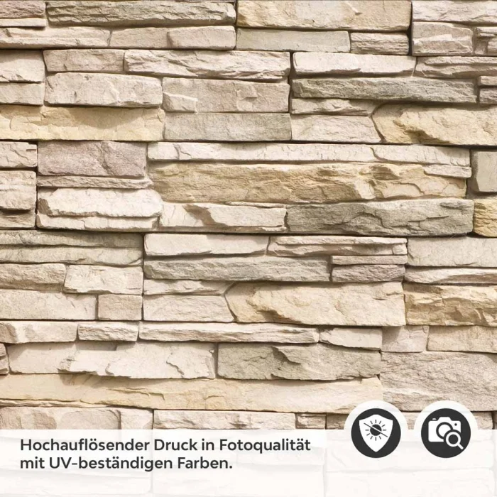 Küchenrückwand Folie Braunbeige Schichtstein Detailbild 2