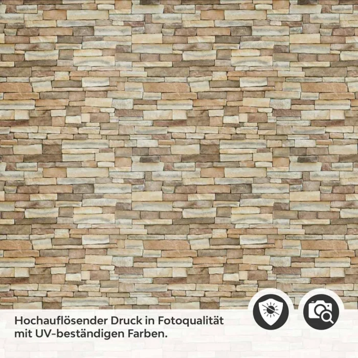 Küchenrückwand Folie Schieferstein in Erdtöne Detailbild 2