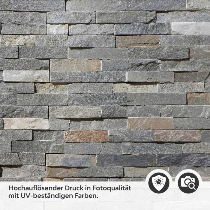 Küchenrückwand Folie Schieferoptik mit markanter Symmetrie Detailbild 2