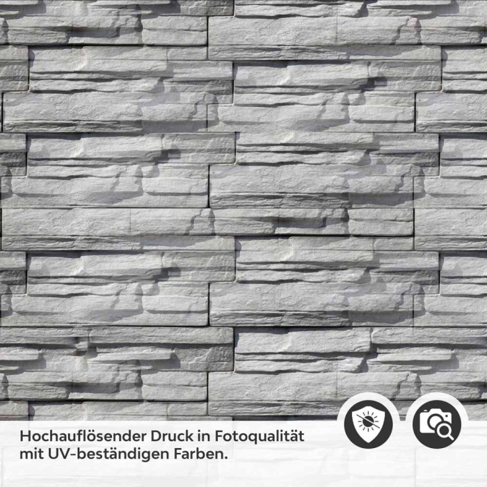 Küchenrückwand Folie graue Schieferstein Textur Detailbild 2