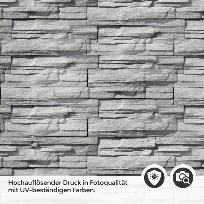 Küchenrückwand Folie graue Schieferstein Textur Detailbild 2