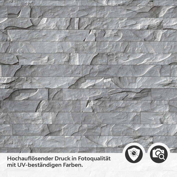 Küchenrückwand Folie Schiefer Steinoptik Anthrazit Detailbild 2