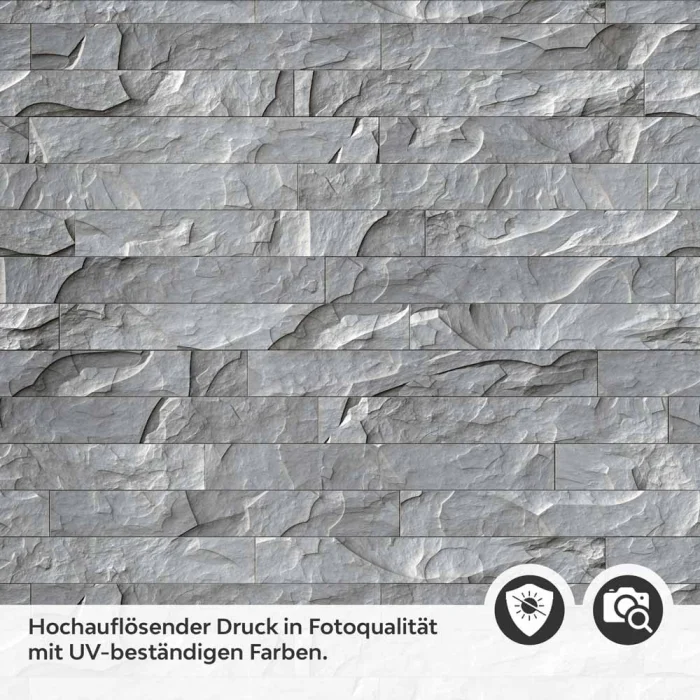Küchenrückwand Folie Schiefer Steinoptik Anthrazit Detailbild 2