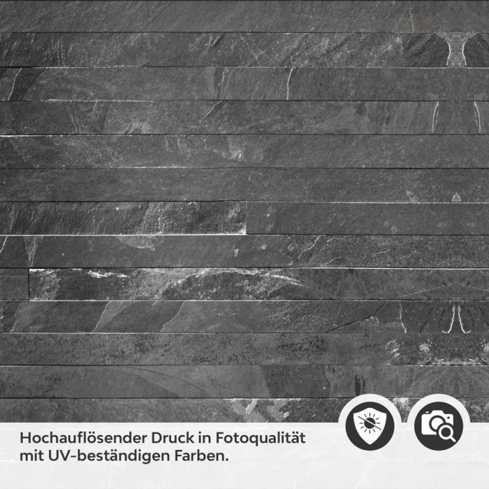 Küchenrückwand Folie Dunkle Schieferstein-Optik für elegante Küchen Detailbild 2