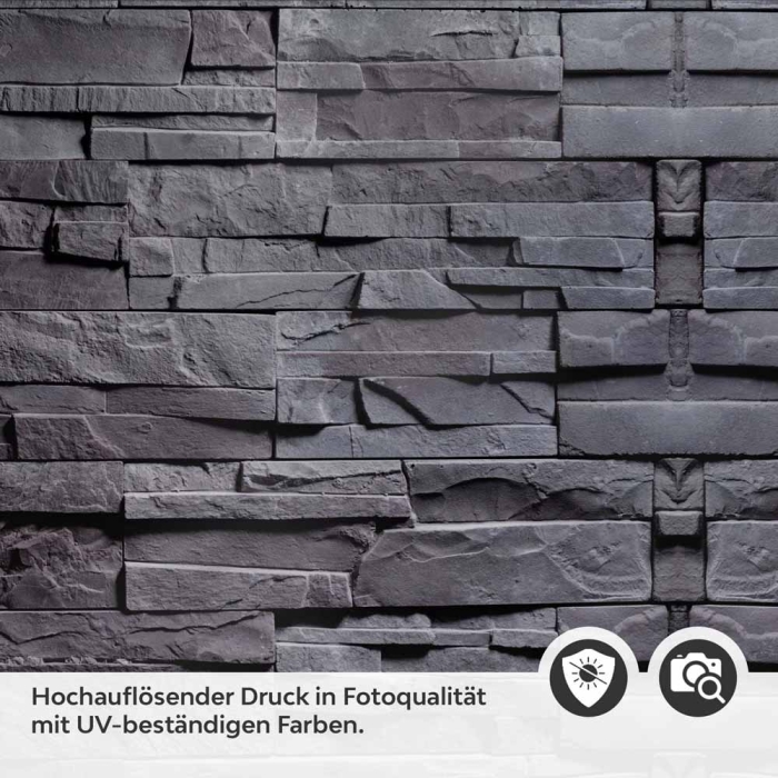 Küchenrückwand Folie Anthrazit-Schiefer - Premium-Look für moderne Küchen Detailbild 2