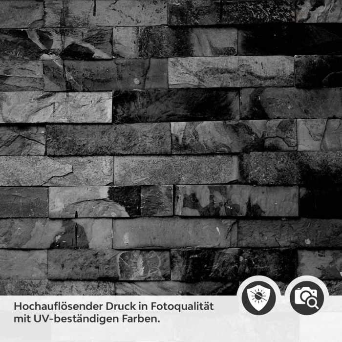 Küchenrückwand Folie Schieferoptik Schwarz - Eleganz für Ihre Küche Detailbild 2