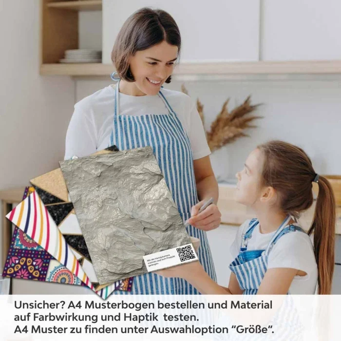 Küchenrückwand Folie Felsoptik - Stein-Look für Ihre Wohlfühlküche A4 Muster
